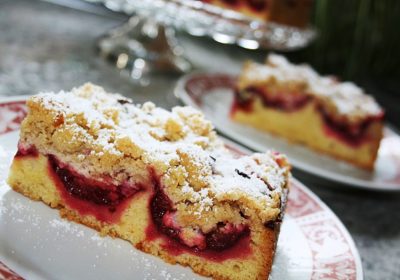 Pflaumenkuchen mit Streuseln