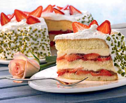Erdbeer- Vanille- Torte